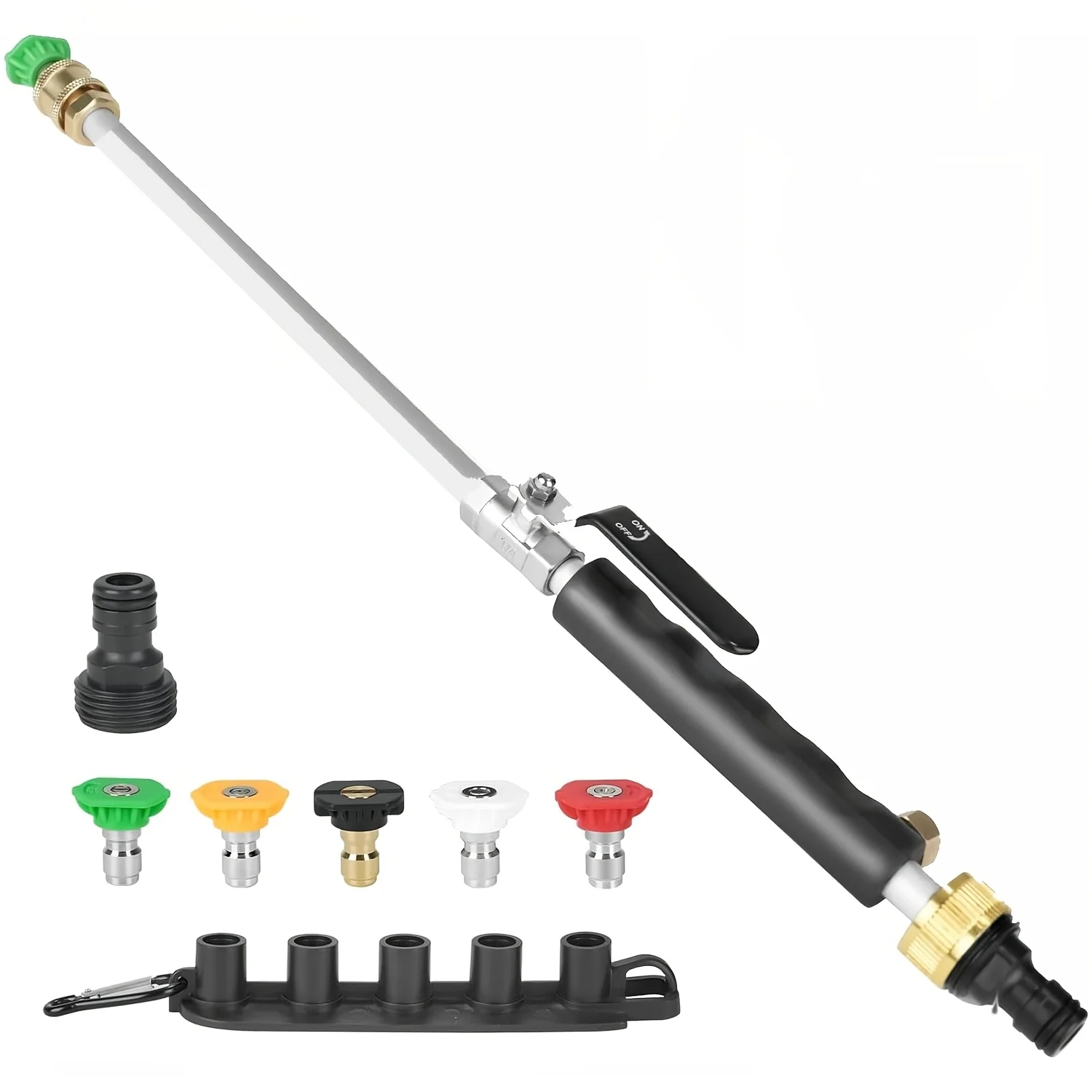 Upgrade-Set für leckagefreie Hochdruckdüse mit 5 Hochdruck-Hydrodüsen und Schnellverbindern Image