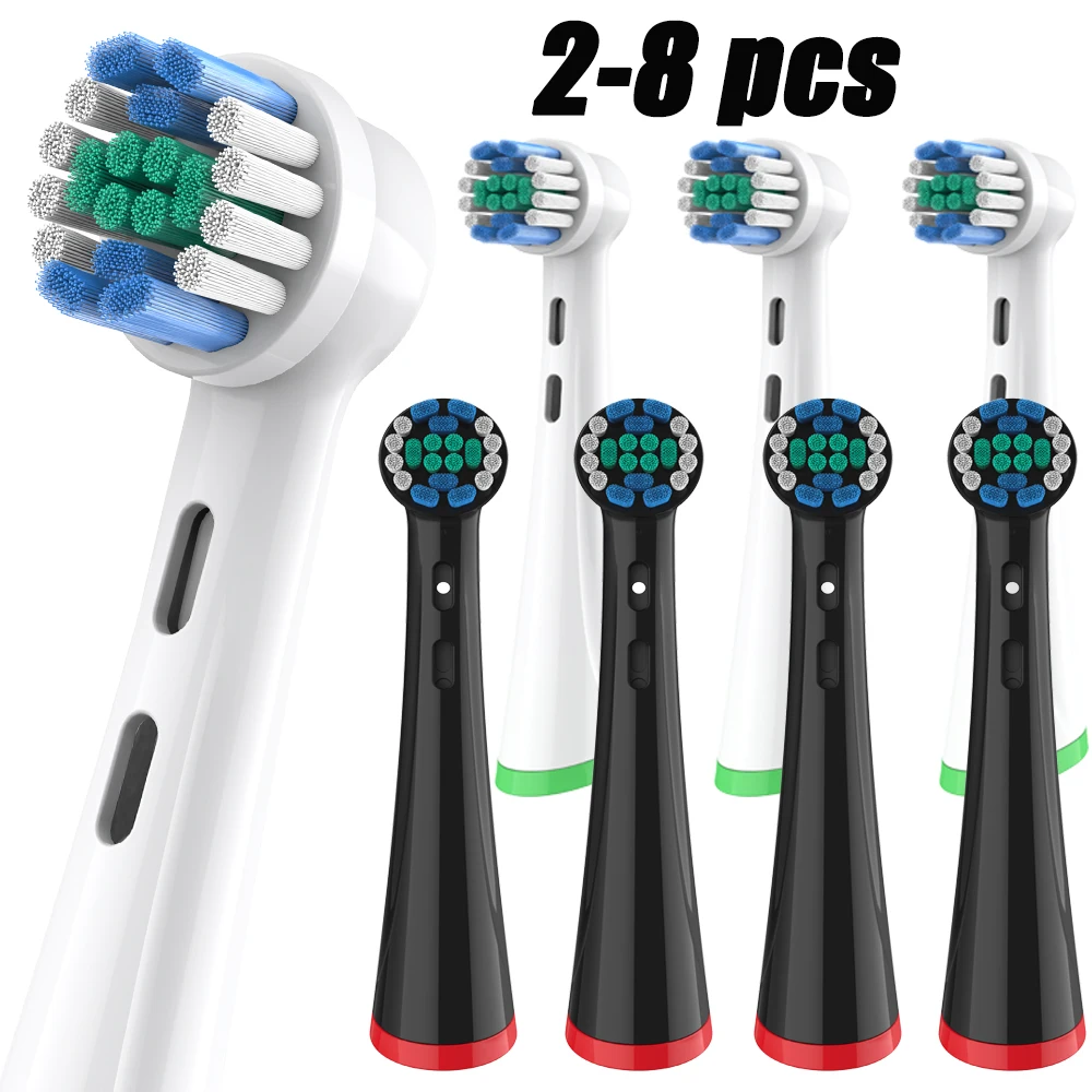 NEUE Ersatz-Zahnbürstenköpfe Kompatibel mit Oral B iO Serie 2/3/4/5/6/7/8/9/10/7G - Set mit 2/4/8 Stück Image