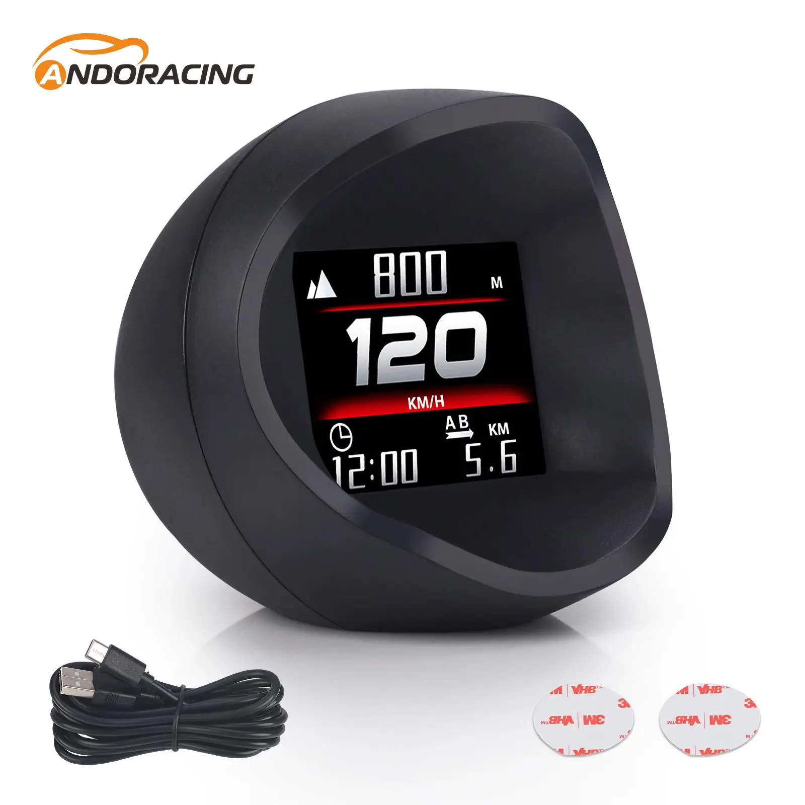 GPS Car HUD Multiple Dynamic Expressions Vehicle Speed/Mileage/Altitude/Clock/ Speedometer Head-up Display For Universal All Car