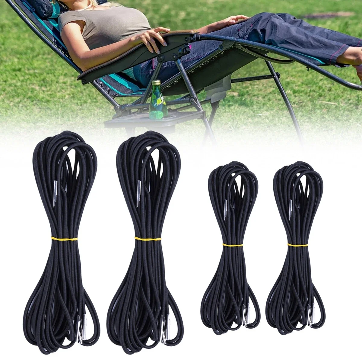 Ropes For Recliner Chairs White Ropes For Sun Lounger Garden Chair Ropes Grey Elastic Cord Replacement For Garden Sun Lounger