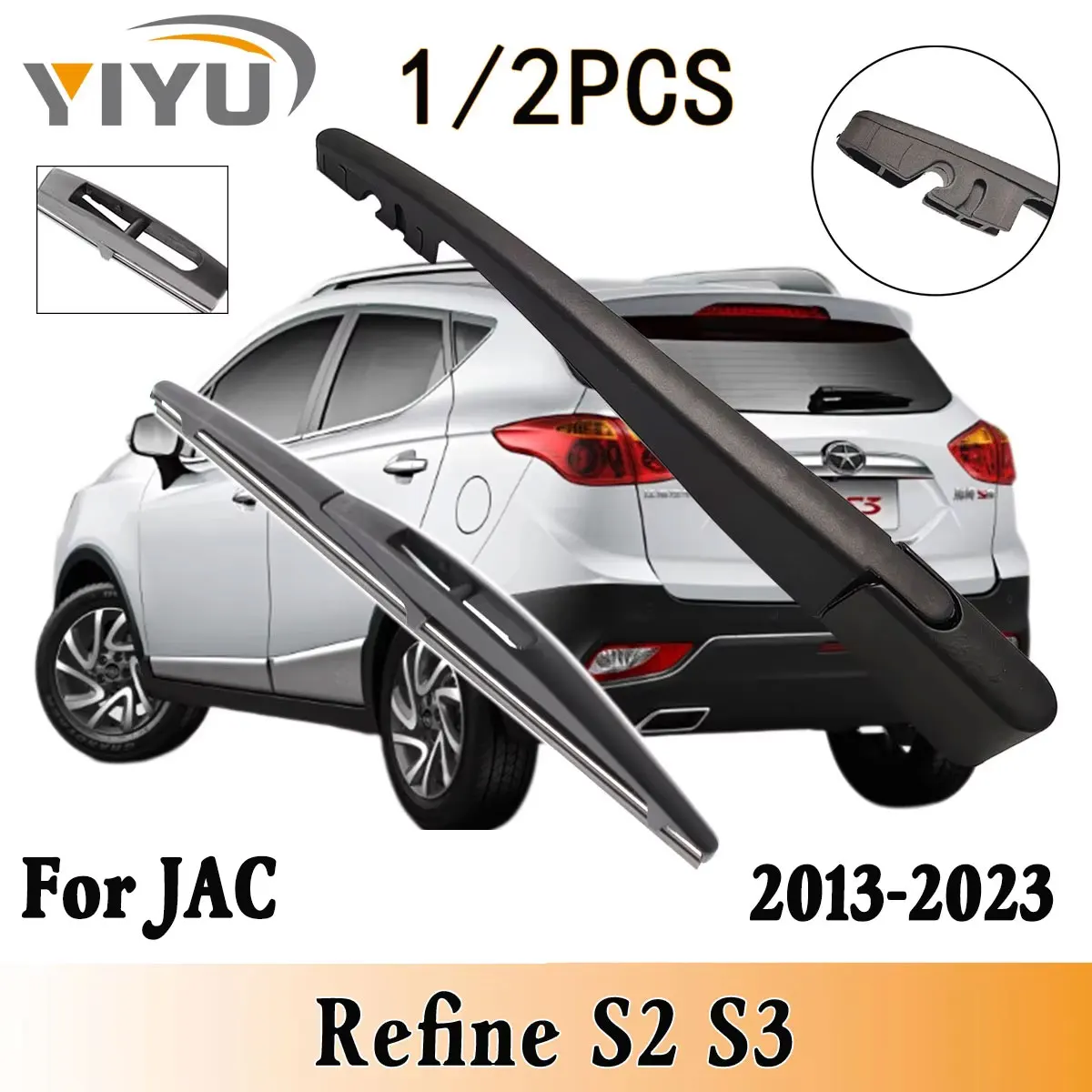 1/2PCS Heckscheibe Wischerblatt Wischerarm Kit Für JAC Verfeinern S2 S3 2013-2023 Windschutzscheibe Windschutz hinten Pinsel Image