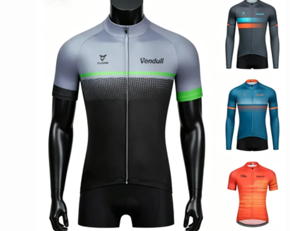 Vendull Radtrikot MTB Rennrad Radtrikot Kurzarm Maillot Ciclismo Hombre Hochwertige Fahrradbekleidung Image