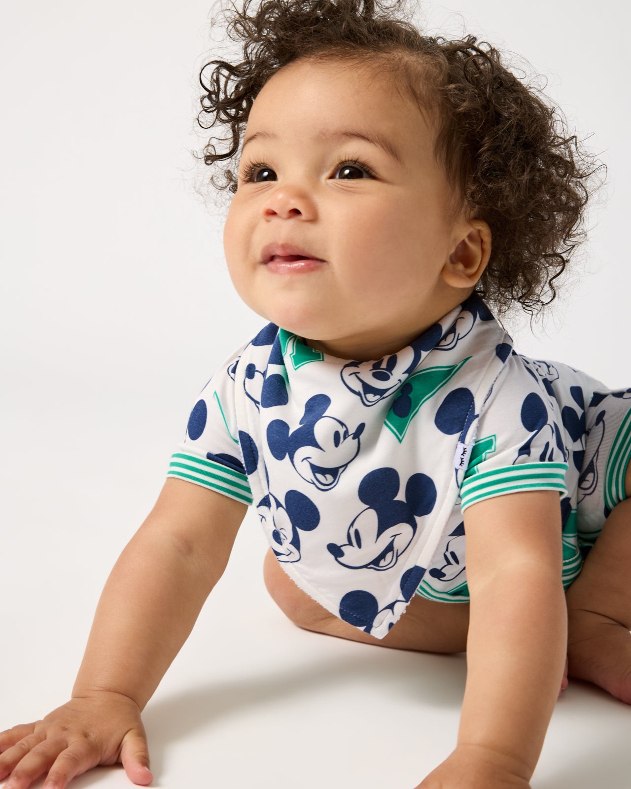 Disney Varsity Mickey Mouse Bamboo Bandana Bib - OSFA