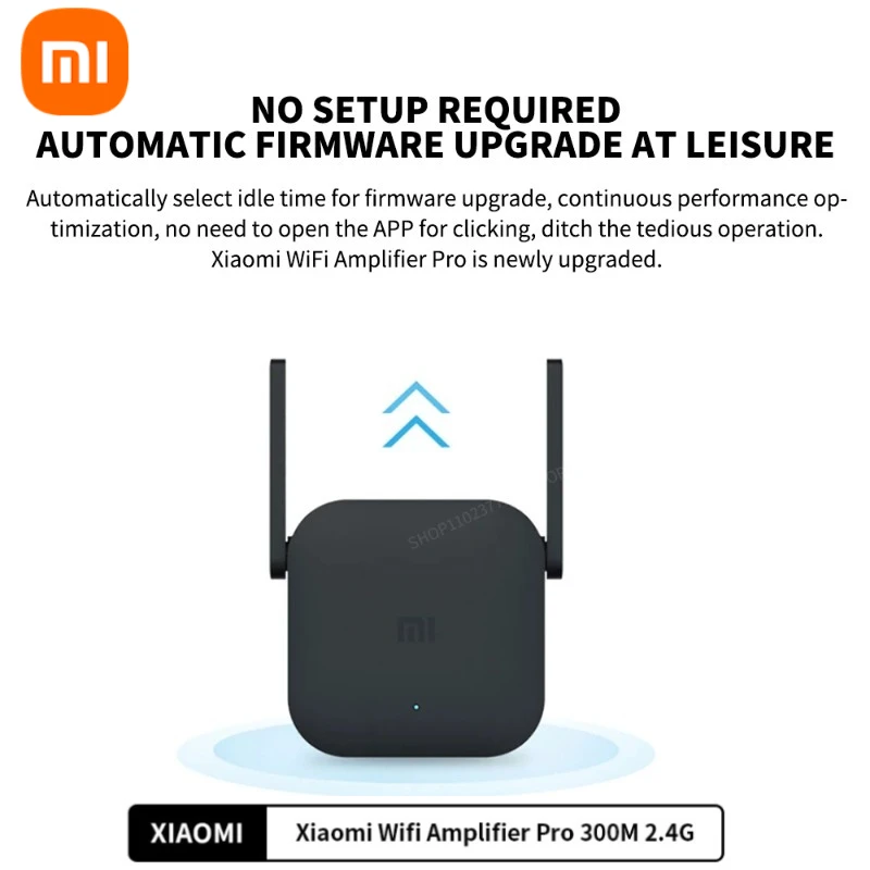 Original Xiaomi Wifi Verstärker Pro 300M 2,4G Repeater Netzwerk Expander Range Extender Roteader Mi Wireless Wi-Fi Router Image