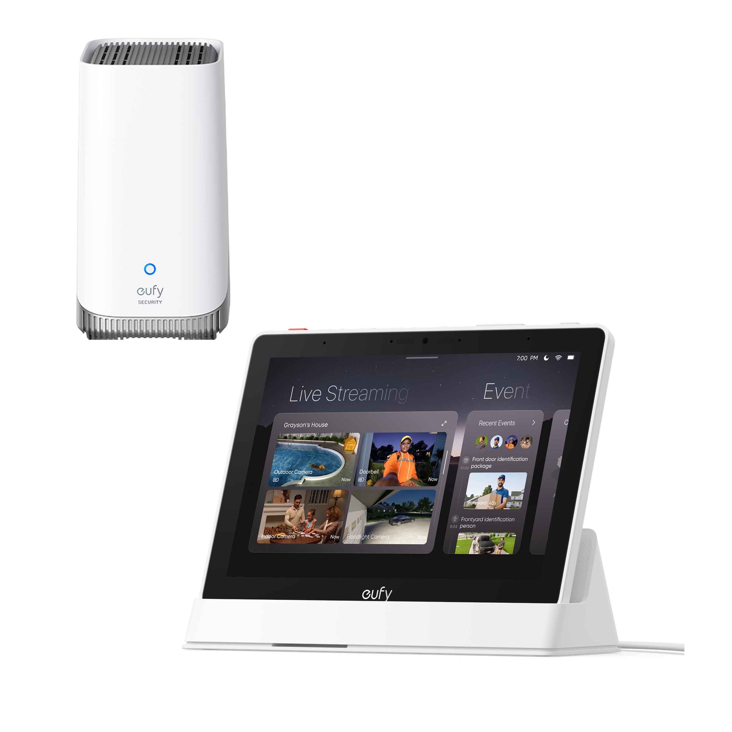 eufy Smart Display E10 + eufy HomeBase™ S380 White