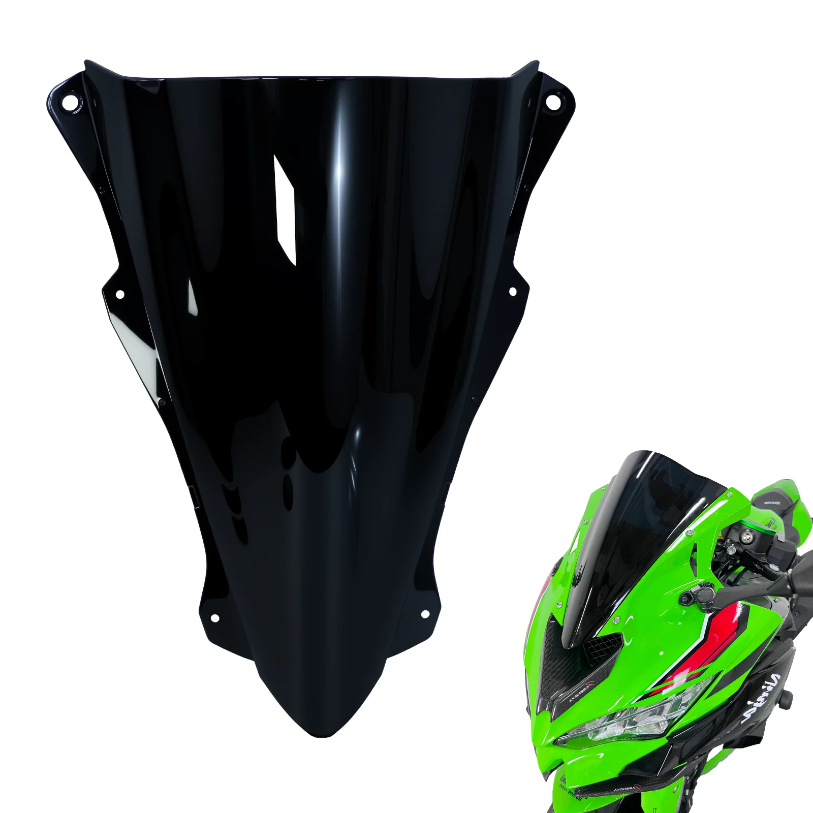 Nuovo Doppia Bolla Viser Parabrezza Parabrezza Deflettore del Vento Per Kawasaki Ninja ZX-4RR 4R 25R 25RR ZX4RR ZX4R ZX25R ZX25RR 2025