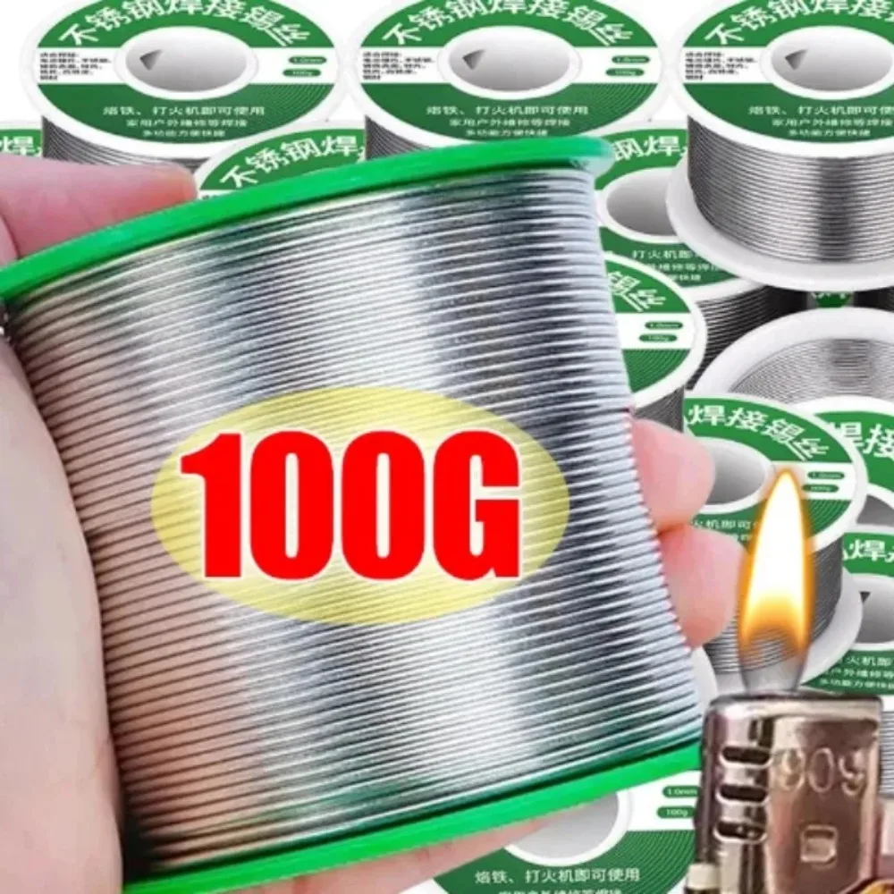1,0mm 20g 50g 100g Lötdraht mit Zinnkern, Lötdrahtrolle ohne Reinigung, FLUX 2,0% Image