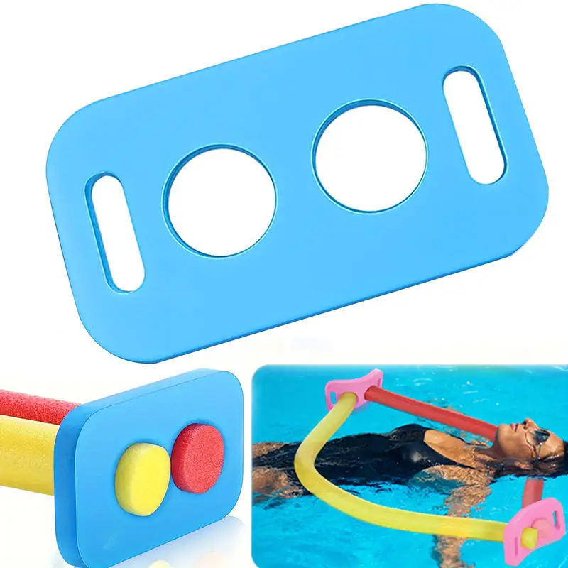 1 Stück bunter Schwimmnudel-Verbinder aus EVA-Schaumstoff mit 2 Kreuzlöchern für Sommer, Wasser, Pool, Strand Image
