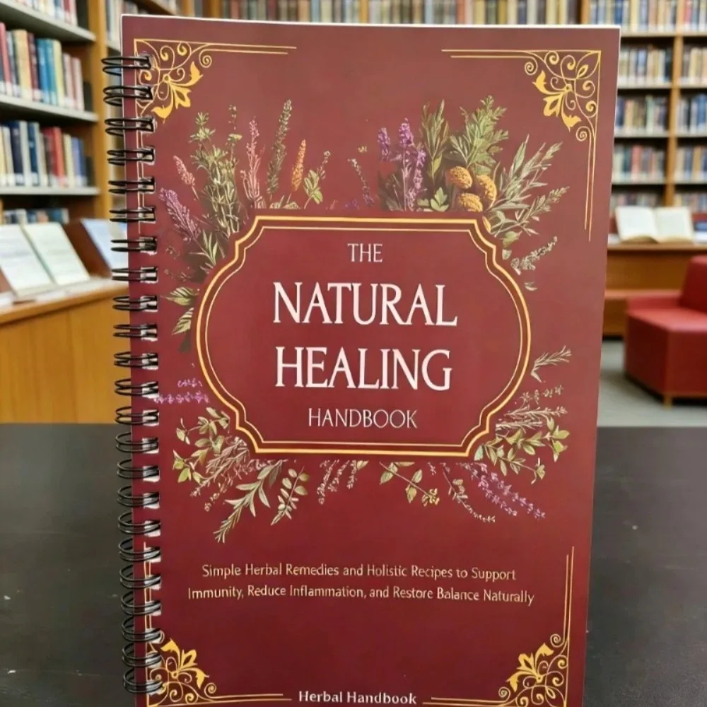 Handbuch zur natürlichen Heilung, Spiralbindung, Leitfaden für pflanzliche Heilmittel und ganzheitliche Gesundheitsunterstützung mit Schritt-für-Schritt-Protokollen Image
