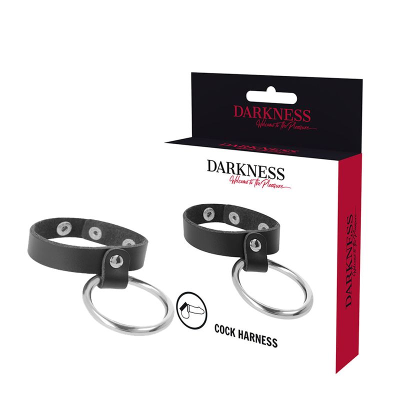 Darkness - Anello per pene e testicoli anello in metallo 1 St