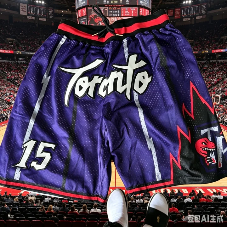 Neue Retro Toronto Vince Carter Shorts für Herren, Damen und Kinder, Sommer 2026, heiß begehrte, schnell trocknende Sporthose, atmungsaktive Shorts Image