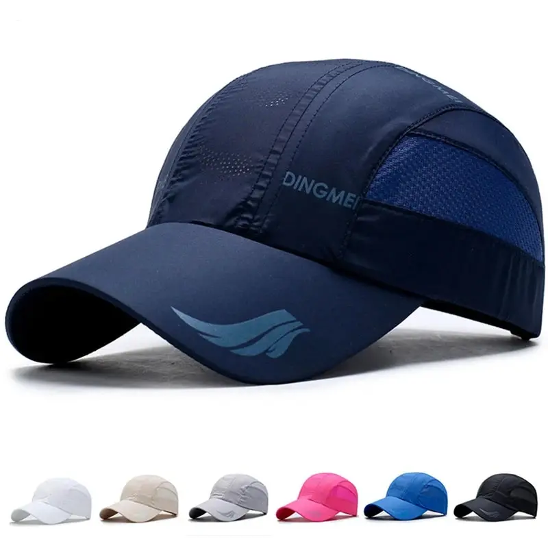 Neue Mesh Herren hüte schnell trocknen Frühling Sommer Outdoor Sport Sonnenschutz hüte Casual Sports Baseball mützen Sonnen hüte Image