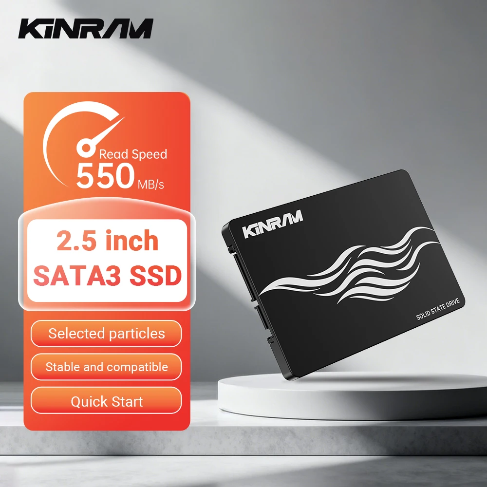 KinRam 2,5 SATA 3 SSD 128 GB 120 GB 256 GB Festplatte 240 GB Interne SATA3 2,5 HDD 512 GB 1 TB Solid State Drive für Laptop PC Desktop Image
