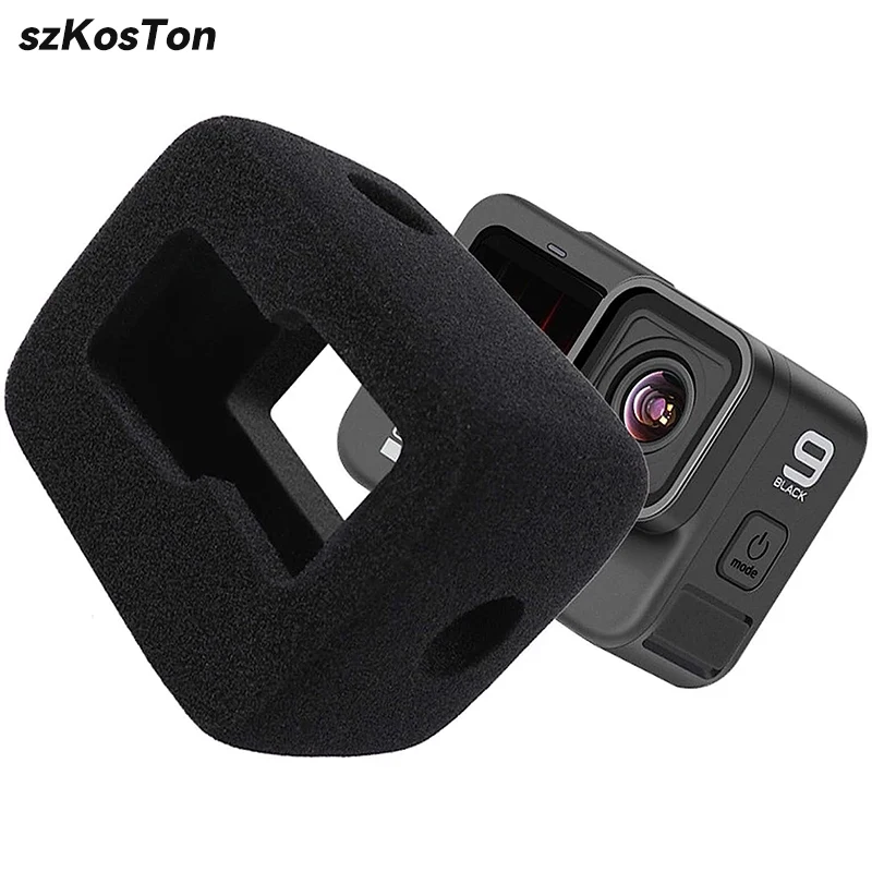 Windschutzscheibe für GoPro Hero 13 12 11 10 9 Mini-Windschutzscheibe, Windschaum, Windgeräuschreduzierung, winddichte Hülle für Go Pro-Zubehör Image