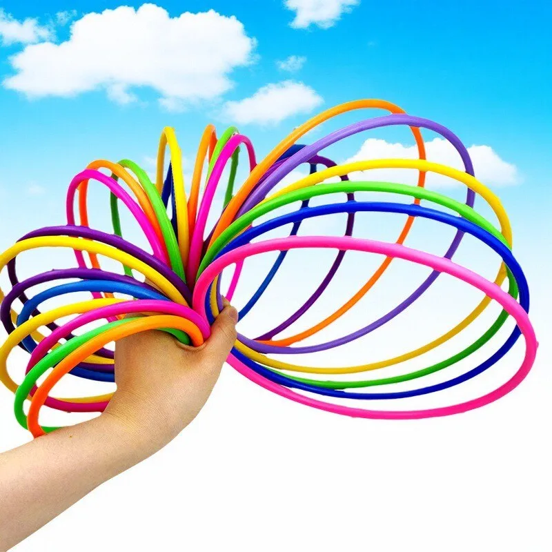 10 stücke Kunststoff Werfen Ring Ziel Werfen Set Kreis Karneval Spiel kinder Intellektuelle Entwicklung Bildung Übung Spielzeug Image