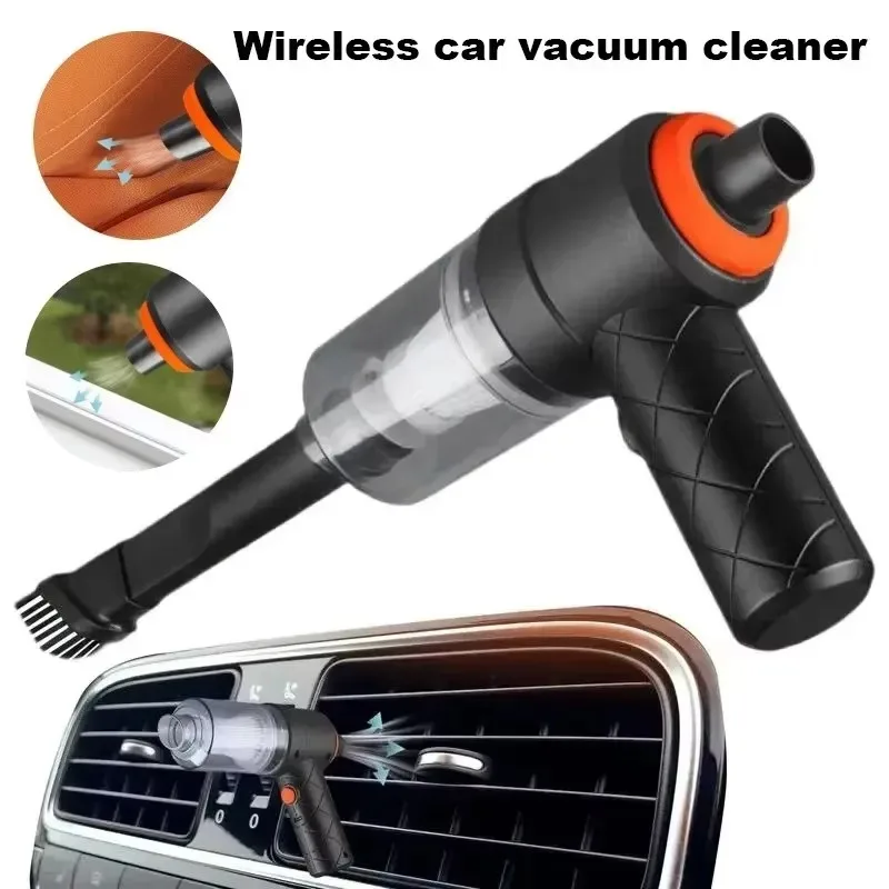 9000Pa Drahtlose Auto Staubsauger USB Lade 1200mAh Tragbare Reinigung Gerät Mini Nass und Trocken Staubsauger Haushalt Image