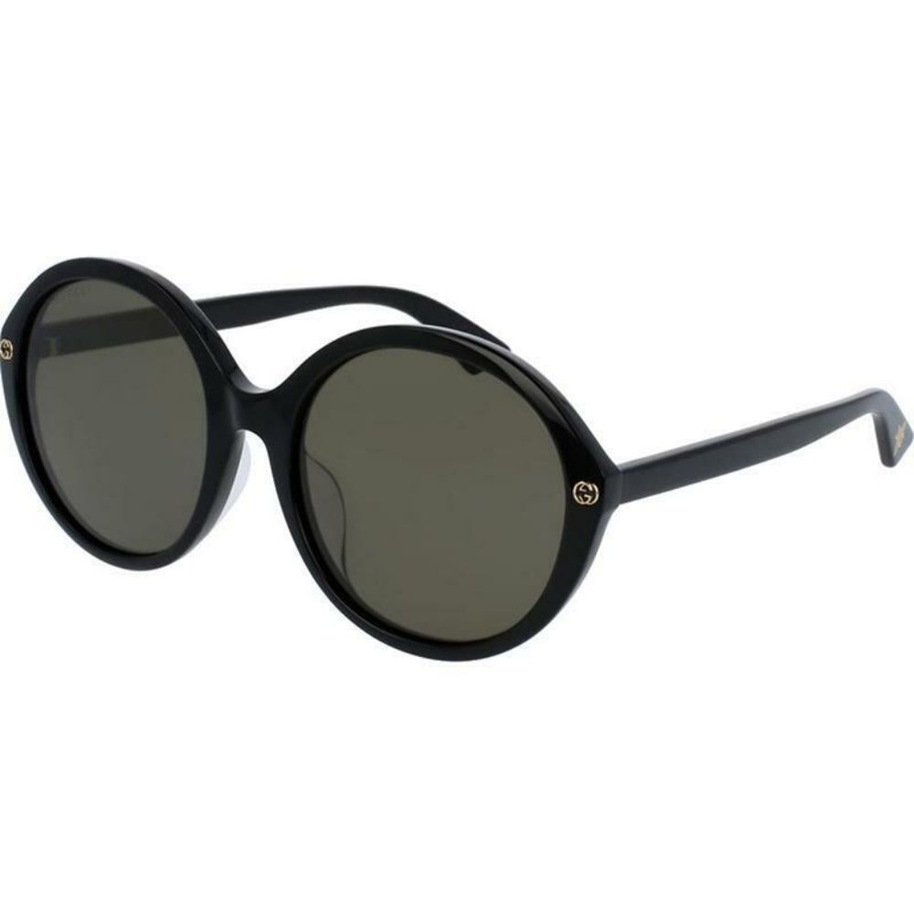 Gucci Accessories | Gucci Sunglasses Black W/Green Lens Women | Color: Black/Green | Size: 57-20-145