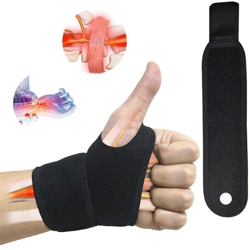 Verstellbare Handgelenkstütze, perfekt für Frauen und Männer, Stützbandage, Handgelenkband, Karpaltunnel, Fitness, geeignet für rechte und linke Hand, Tendinitis Image