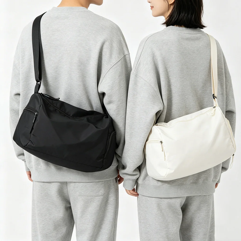 Sac de sport unisexe en tissu Oxford imperméable, grande capacité, avec séparation humide/sec, sangle réglable pour le sport, le yoga et les voyages