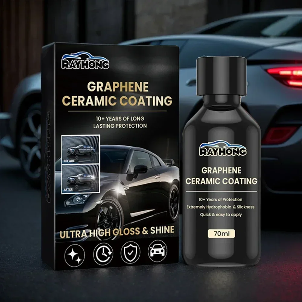 70ml Graphen-Keramikbeschichtung Fortschrittliche Technologie Superhydrophobe Pflegeflüssigkeit Nano-Keramikbeschichtung Graphen Image