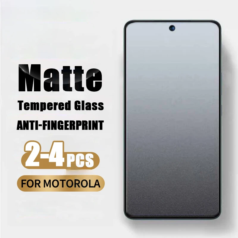 2–4 Stück blendfreies mattes gehärtetes Glas für Motorola G75 G55 G35 G15 G05 G84 G64 G54 G34 G24 G14 G73 G53 G Power Displayschutzfolie Image