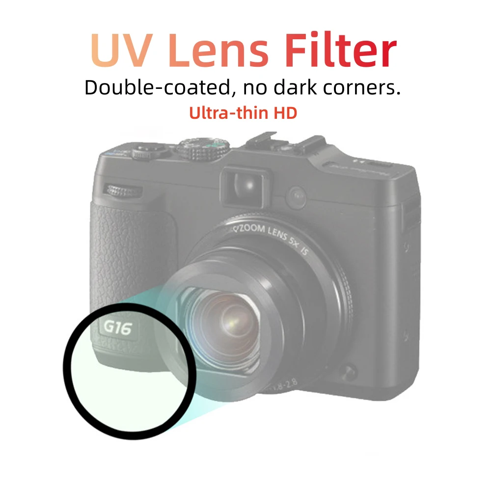 Kameraobjektiv UV-Filter 40,5 43mm 46 49mm 52mm 55mm 58mm 62mm 67mm 72mm 77mm 82mm Objektivschutz für Canon Nikon DSLR Zubehör Image