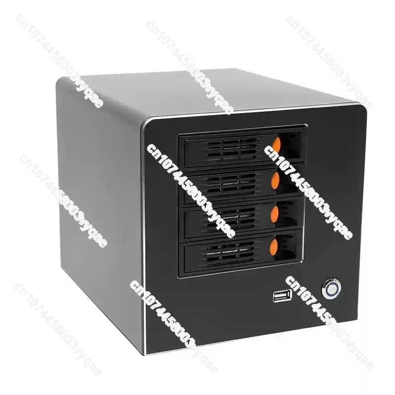 4-Bay Hot-Swap-fähiges NAS-Gehäuse ITX-Chassis Private Cloud Heimkino-Speichergehäuse Image