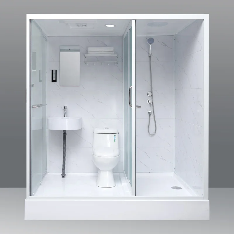 Dosettes de salle de bain préfabriquées, salle de douche tout-en-un, dosette de salle de bain complète, dosette de salle de bain intégrée, cabine de salle de douche entière