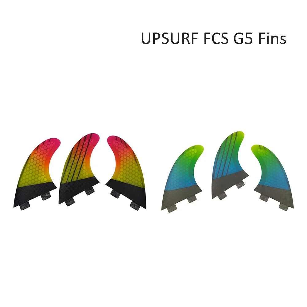 Ailerons de planche de surf UPSURF FCS 1, ailerons Thruster en fibre de carbone, ailerons UPSURF FCS 2, ailerons G5/G7/AM1/AM2 pour le surf