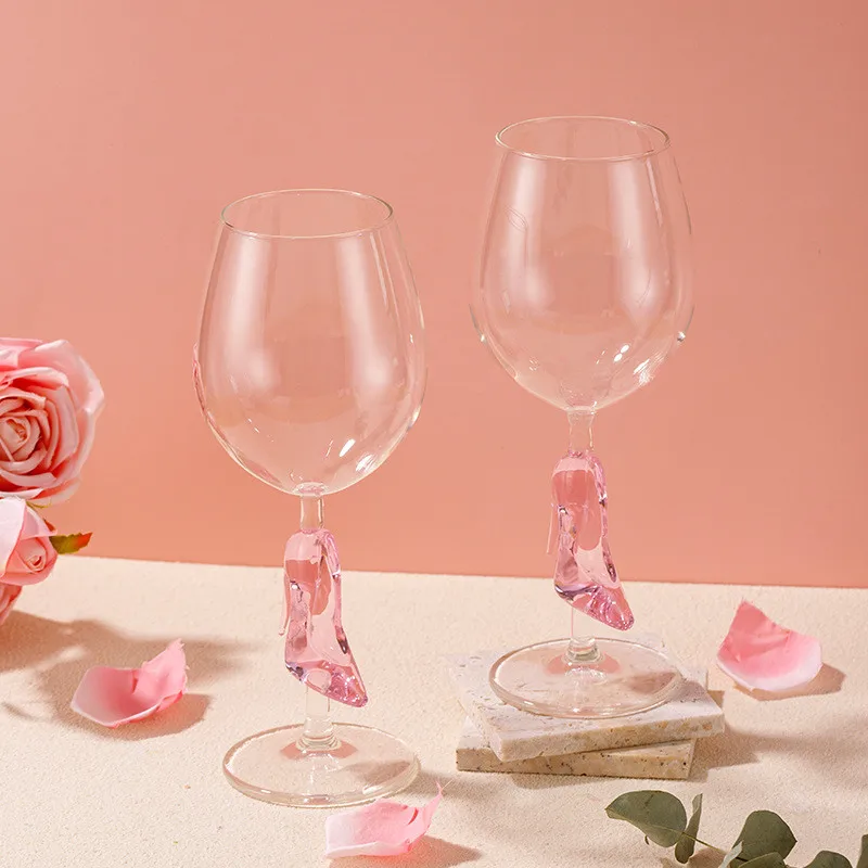 Gobelet créatif à talons aiguilles, verres à vin, Champagne, whisky, verres à Cocktail, verre à vin, tasse à boire pour fête de mariage, ensemble Gif