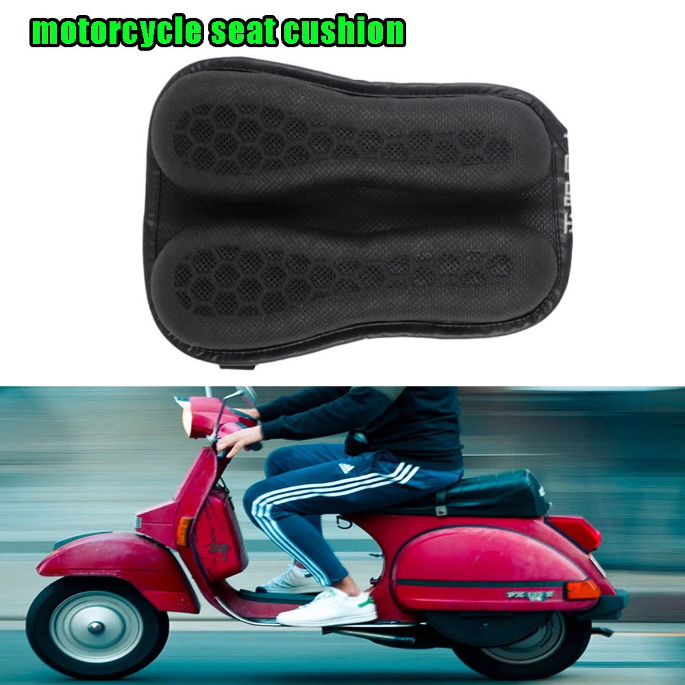Motorrad-Sitzkissen, faltbar, Gel-Sitzbezug, universelle 3D-Wabenstruktur, atmungsaktiv, für lange Fahrten