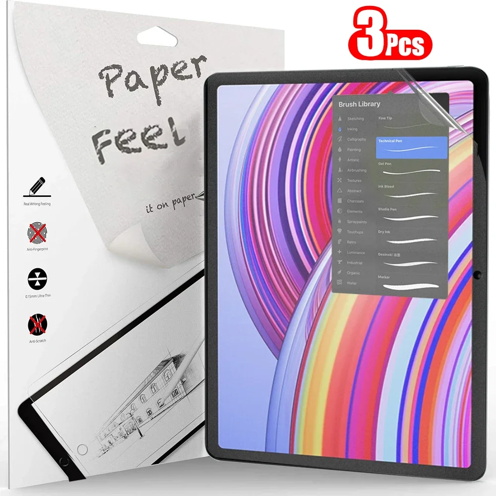 3 Stück Papiergefühl wie Displayschutzfolie für neue XIAOMI Redmi Pad Pro 12.1 2024 Film ohne Glas Bestseller-Modelle Image