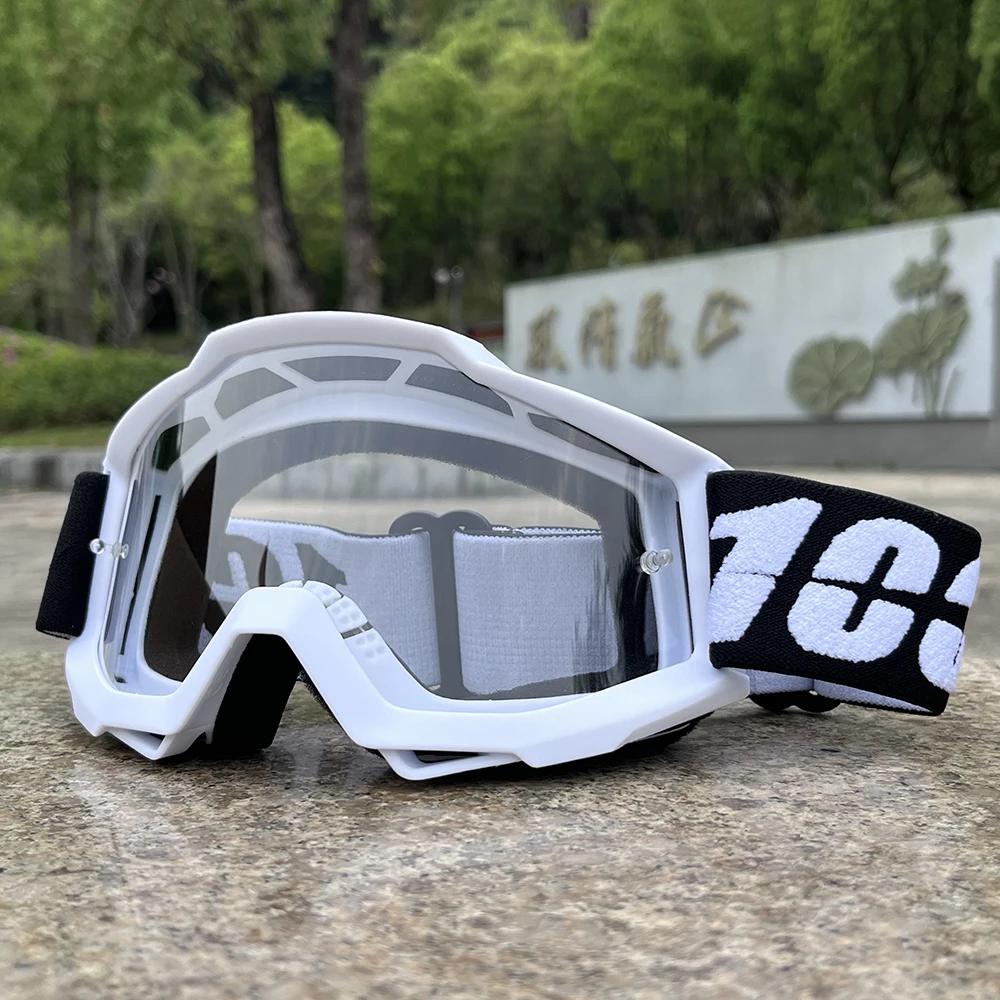 Neue Motorradbrille mit HD-Gläsern, Winddichte Sportbrille für Motocross, MTB-Maske, Radsport, Rennen, Offroad, UV400-Sonnenbrille Image