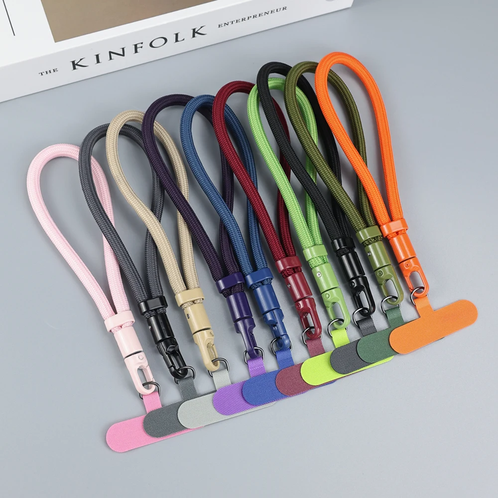 Universell Verstellbares Handy-Umhängeband Kurzes Handgelenksband mit Selbstverriegelung und Anti-Fall-Design Langlebiges Polyester-Telefonband Image