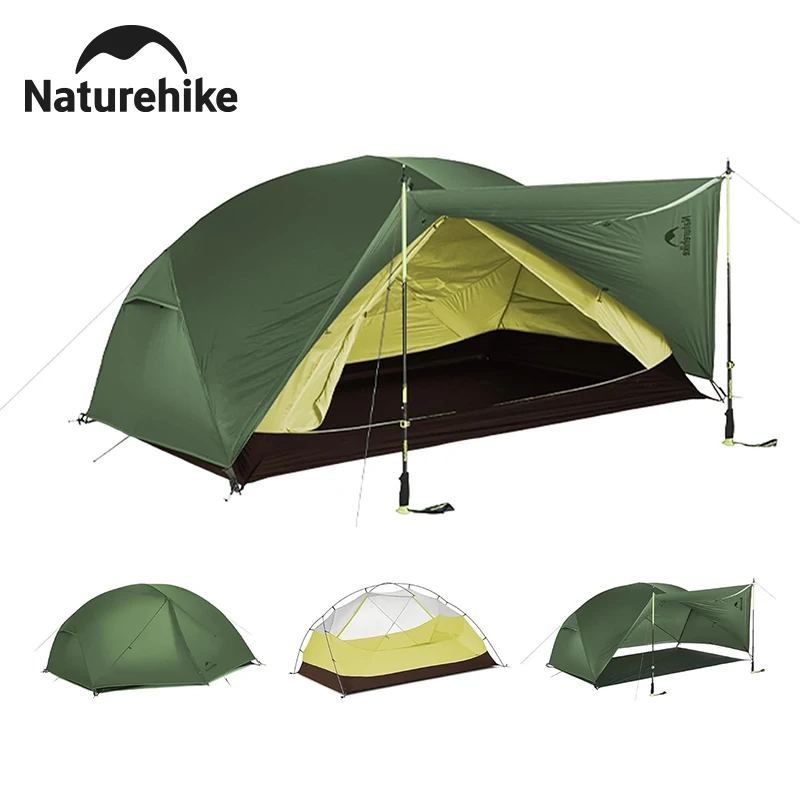 Naturehike Mongar BASE Campingzelt für 2-3 Personen, 210T Polyester, 3-Jahreszeiten-Zelt, Ultraleichtes Tragbares Wasserdichtes Reisezelt Image