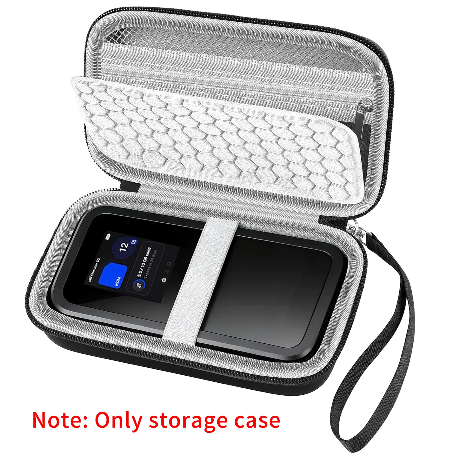 Hartschalen-Reisetasche für NETGEAR Nighthawk 5G Mobile Hotspot M7, tragbarer WiFi 7 Router-Halter und Organizer mit abnehmbarem Riemen Image
