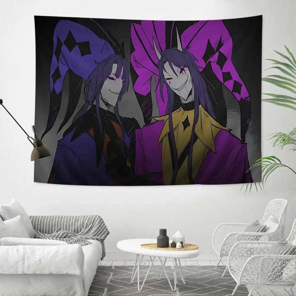 The Freak Circus Game Anime Wandteppich Hippie Blumen Wandteppiche Wohnheim Deko Günstiger Hippie Wandbehang