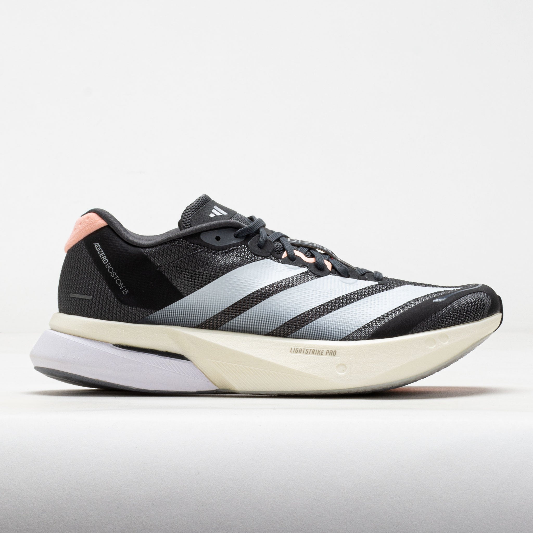 adidas Adizero Boston 13 Women's Running Shoes Grey/White/Haze Coral