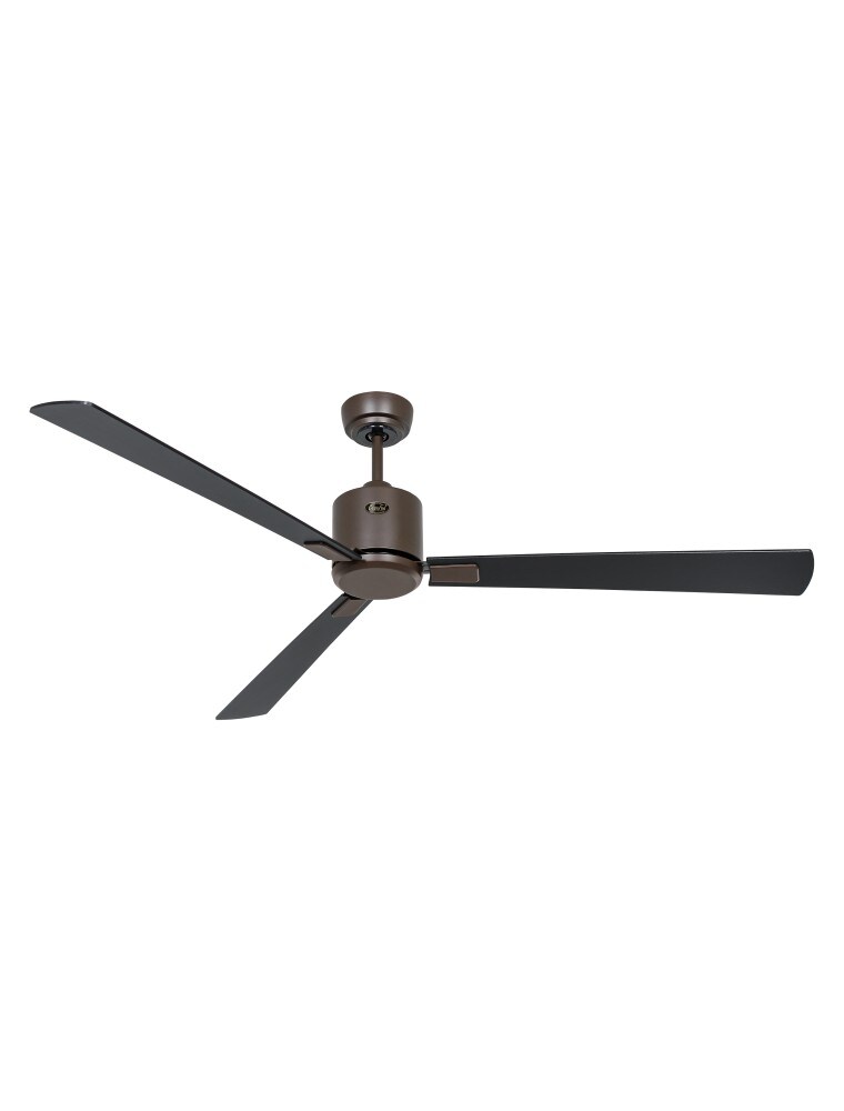 casafan eco neo III 152, ventilator ohne licht, braunes gehäuse, teakholz und schwarze flügel diam 152 cm Image