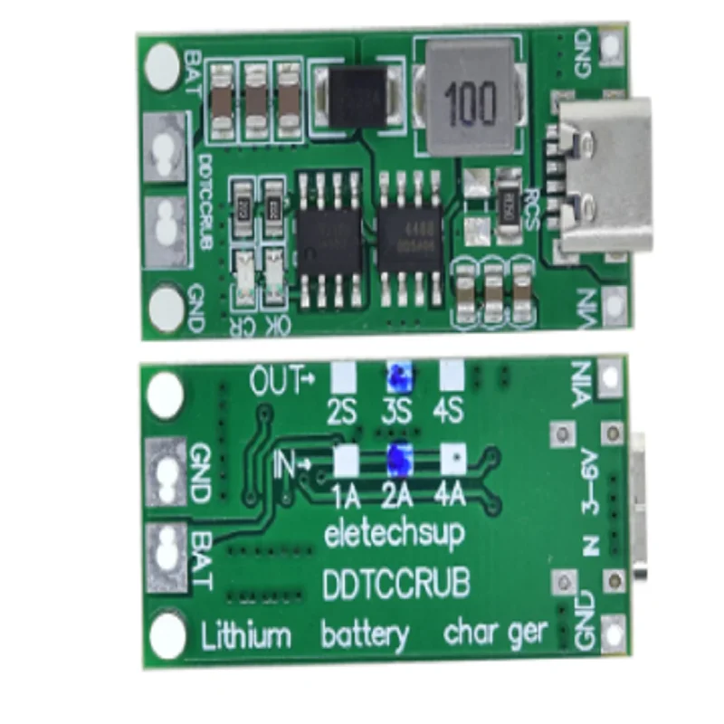 Mehrzellen 2S 3S 4S Typ-C bis 8,4 V 12,6 V 16,8 V Step-Up Boost LiPo Polymer Li-Ion Ladegerät 7,4 V 11,1 V 14,8 V 18650 Lithium-Batterie Image