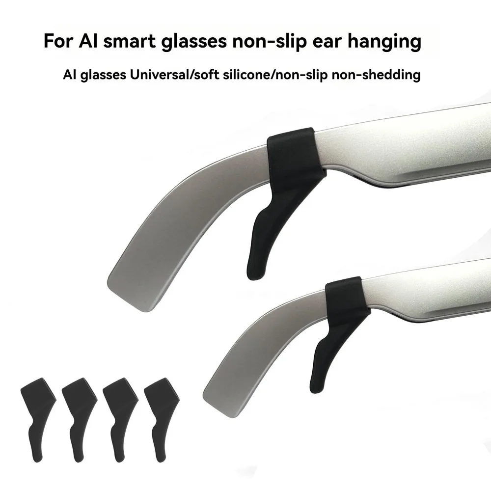 Ohrbügel-Halterung für Ray-Ban Meta/RayNeo/Xreal Zubehör, Rutschfester Elastischer Silikon-Brillenhalter für Smart-Brillen Image