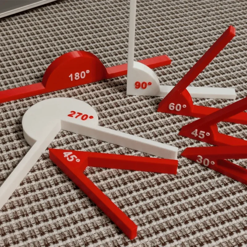 1 ensemble d'outils pédagogiques, fournitures mathématiques, outils d'angle, outils d'affichage d'angle géométrique, outils pédagogiques en mathématiques, outils d'apprentissage 2025