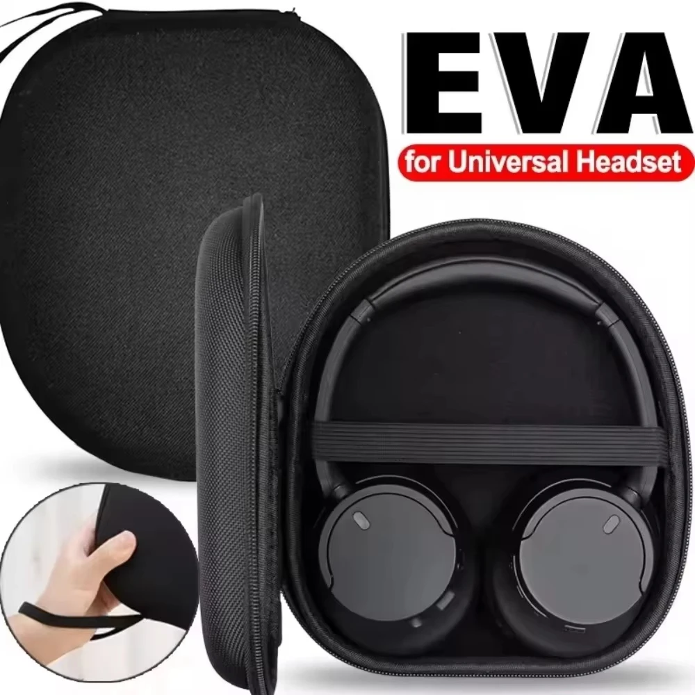 Étui de transport EVA pour casque audio, sac de voyage pour casque Sony MDR-ZX100 ZX110 ZX300 ZX310 ZX600 WH-CH 720N, pochette pour casque supra-auriculaire