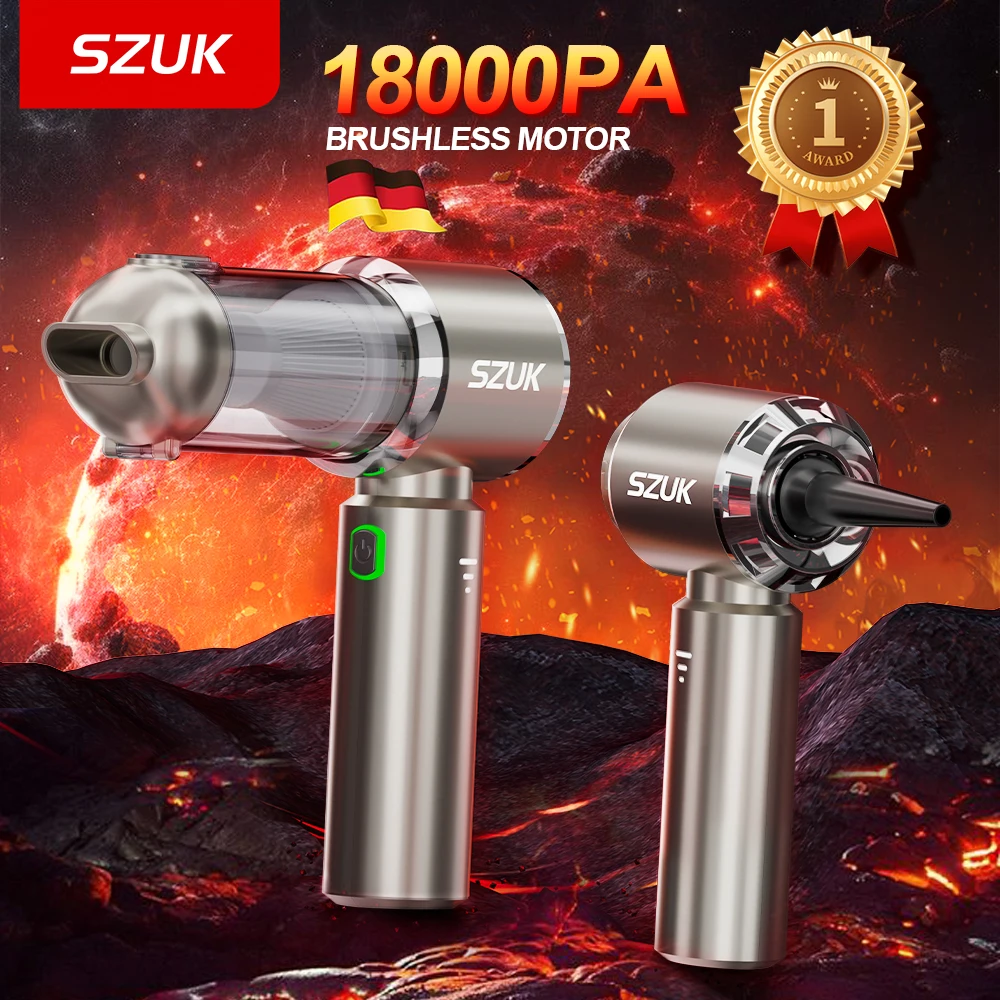 Aspirateur de voiture SZUK C012MAX 18000PA, aspirateur portable sans fil, mini aspirateur puissant pour voiture, appareil ménager aspirateurs sans fil aspirateur pour voiture aspirateur maison aspirateur sans fil
