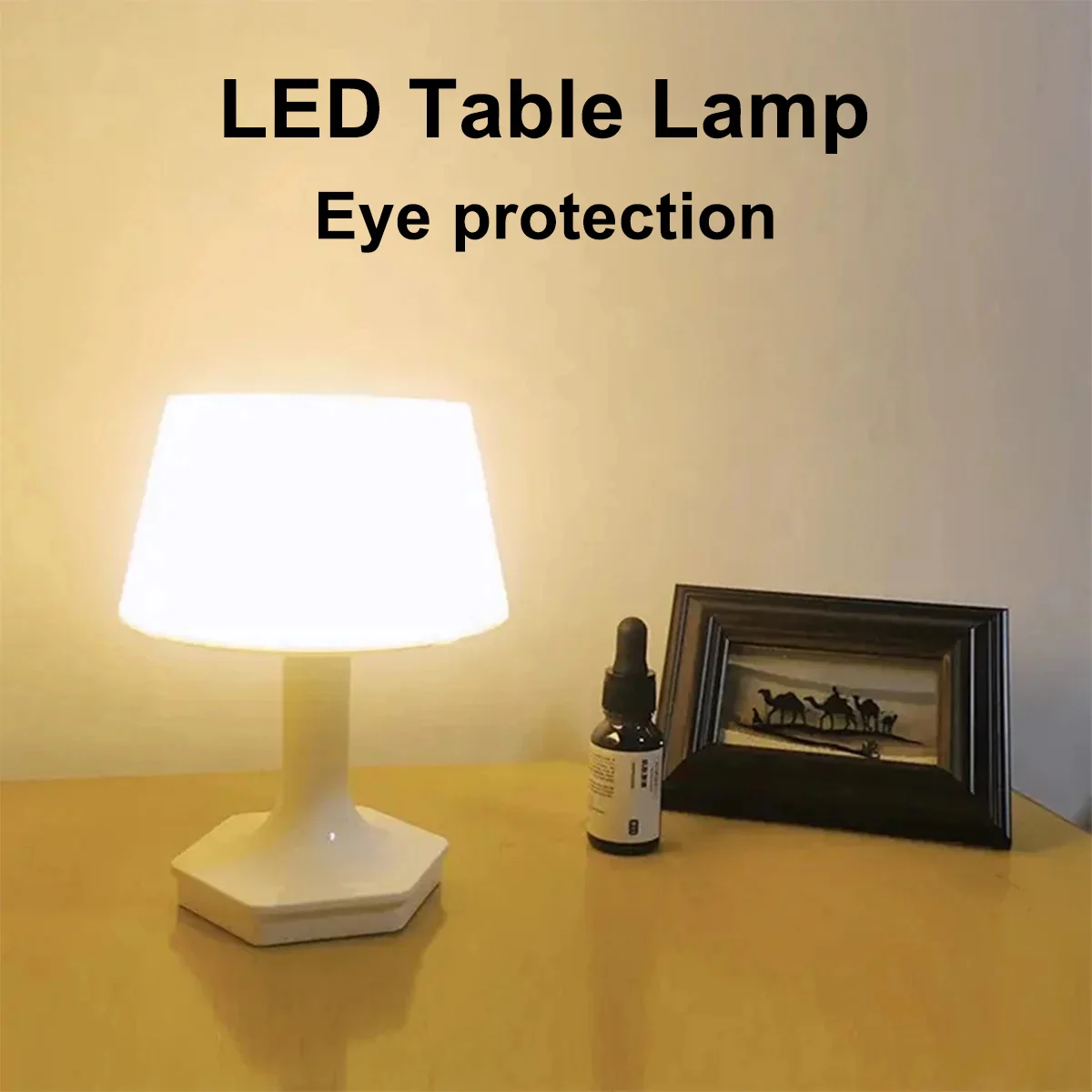 Lampe de bureau de chambre lumière LED protéger les yeux lampe de bureau chambre lampe de lecture luminosité réglable chambre lampe domestique Rechargeable