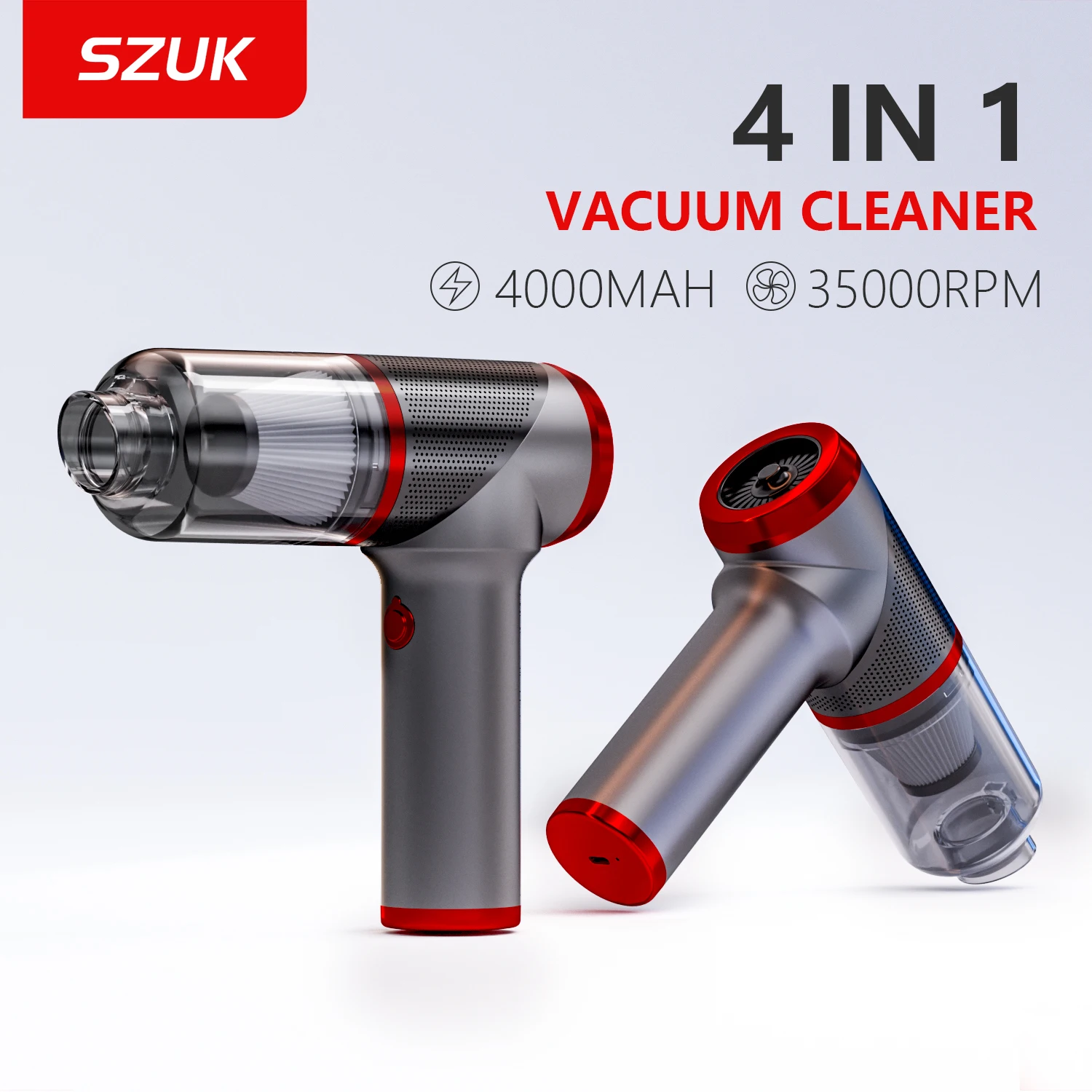 Aspirateur de voiture SZUK Mini, aspirateur puissant, machine de nettoyage portative, aspirateur sans fil portable pour voiture aspirateurs voiture aspirateur sans fil aspirateur à main puissant aspirateurs sans fil
