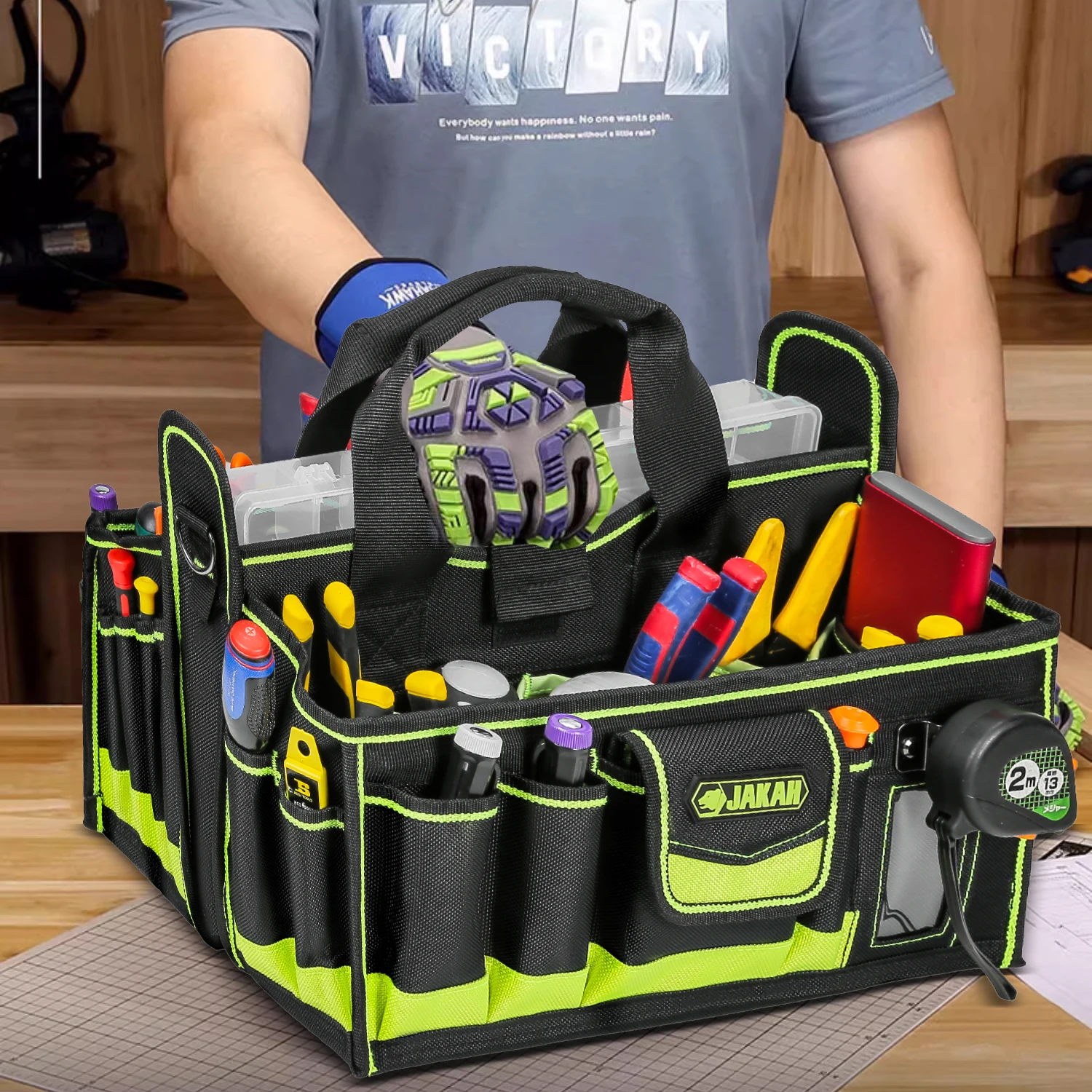 40 pochettes fourre-tout à outils, organisateur de sac à outils, sac à outils pour électricien, sac à outils HVAC, caddie à outils, sacs à outils pour électriciens