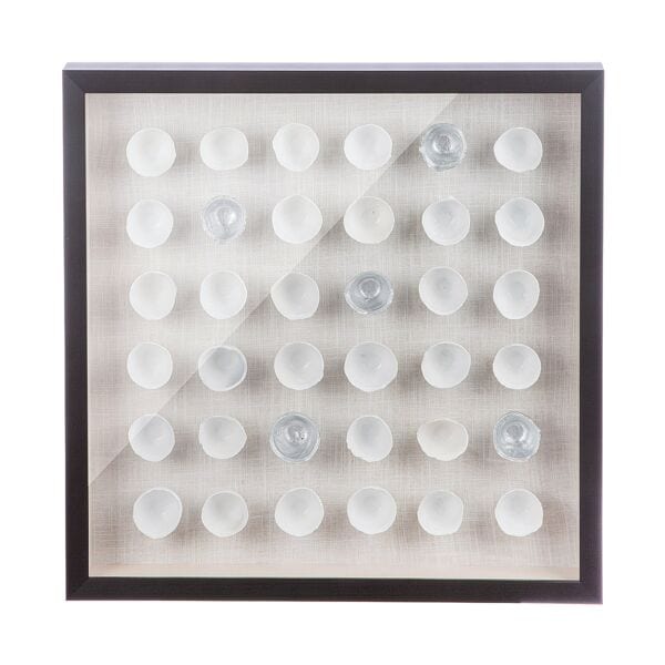 GILDE Bild »Silver Shine« weiß, 60x60x8 cm
