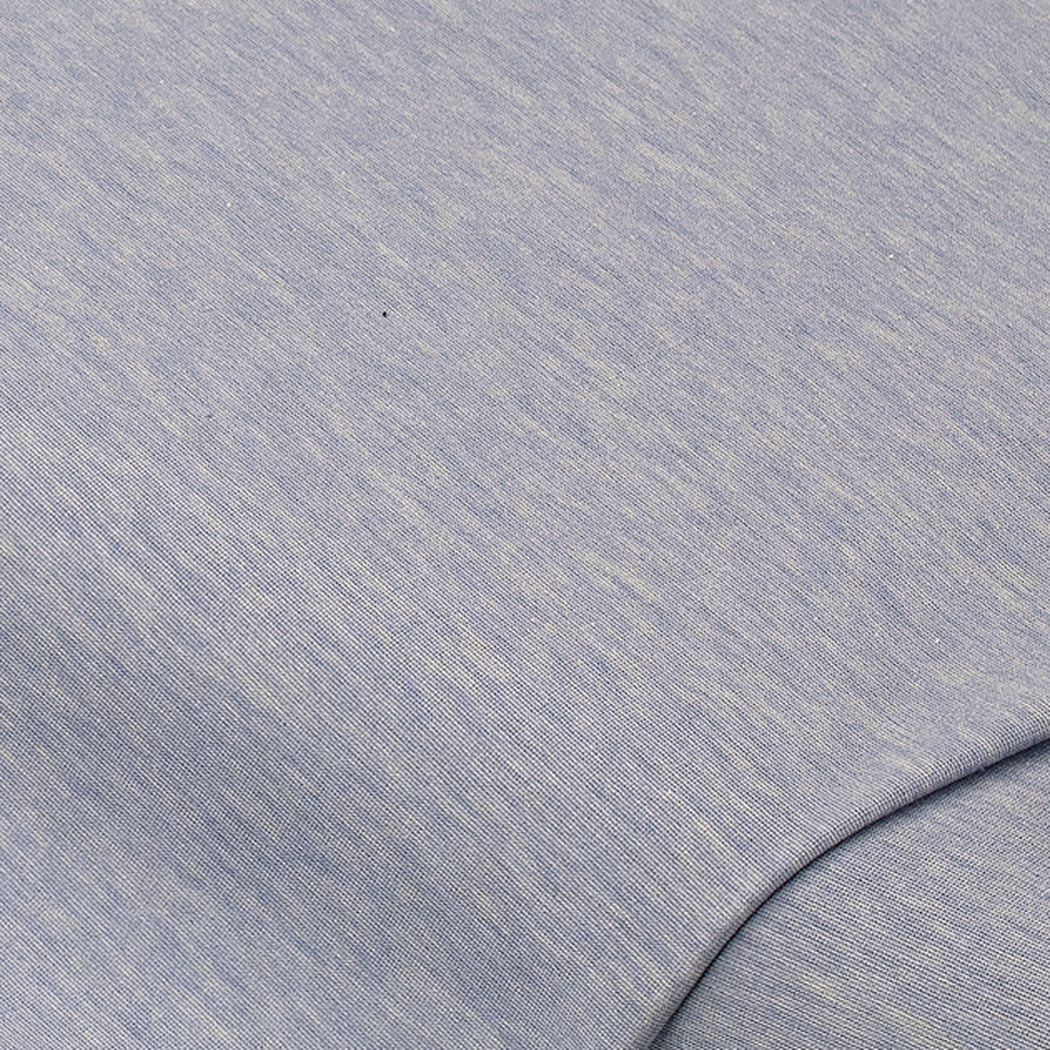 Leichter Baumwoll-Jersey mit Elasthan, blau-meliert