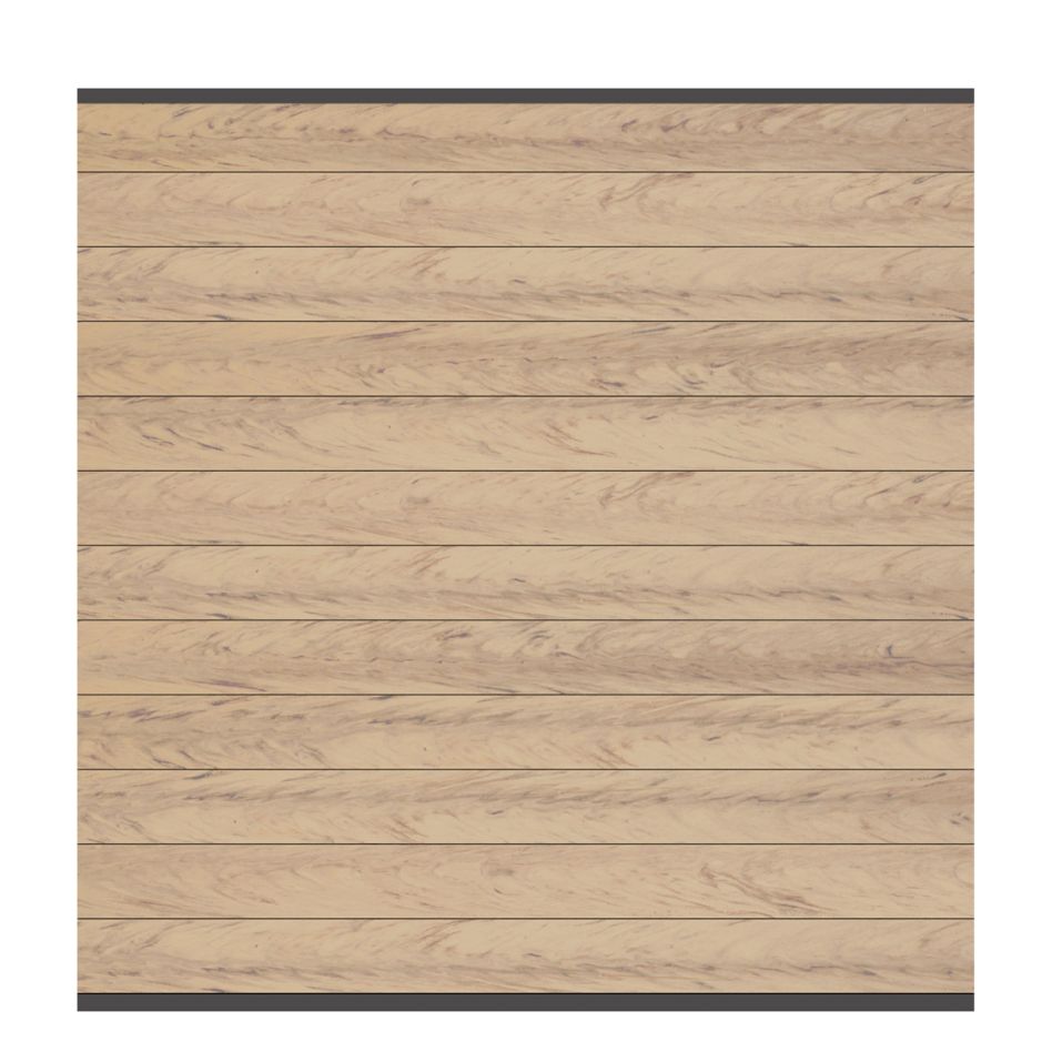 TraumGarten WPC-Sichtschutzzaun Rundum-Sorglos-Paket CLASSIC Sand/Anthrazit Sichtschutz Steckzaun Lamellenzaun, gerade, 18,17 m,anthrazit,Aufdübeln,Basicpfosten